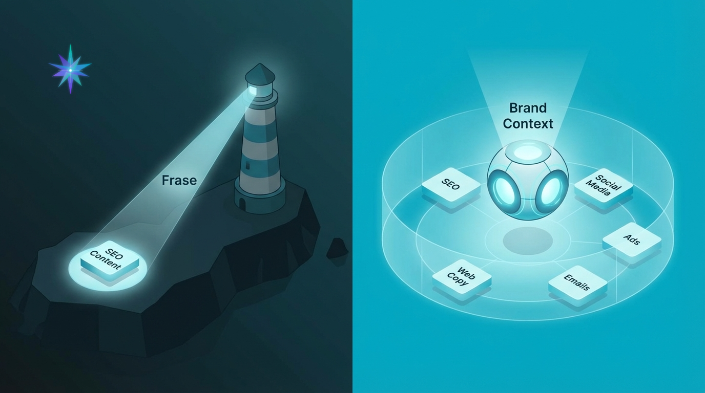 Brand Context vs. Frase.io: Why Your SEO Strategy Needs a Brand Voice